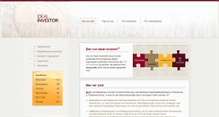 Desktop Screenshot of ideal-investor.com